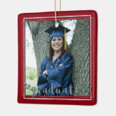 Afstuderen Keepomwille (verwisselbare achtergrondk Keramisch Ornament (Links)