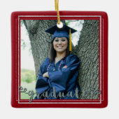 Afstuderen Keepomwille (verwisselbare achtergrondk Keramisch Ornament (Voorkant)