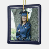 Afstuderen Keepomwille (verwisselbare achtergrondk Keramisch Ornament (Links)