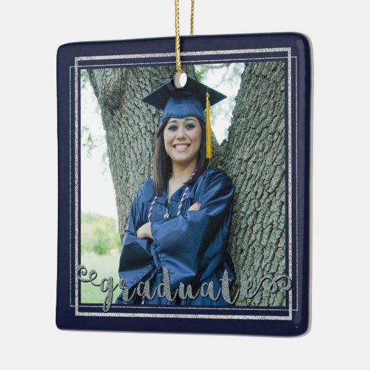 Afstuderen Keepomwille (verwisselbare achtergrondk Keramisch Ornament (Links)