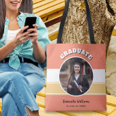 Afstuderen KeepSake Aangepaste foto's Gefeliciteer Tote Bag