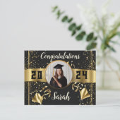 Afstuderen Keepsake briefkaarten klasse van 2024 (Staand voorkant)