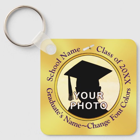 Afstuderen Keepsakes voor gasten, VERANDER VAN KLE Sleutelhanger (Voorkant)