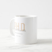 Afstuderen Kepomwille Neutrals Bruin Name Degree P Koffiemok (Voorkant links)