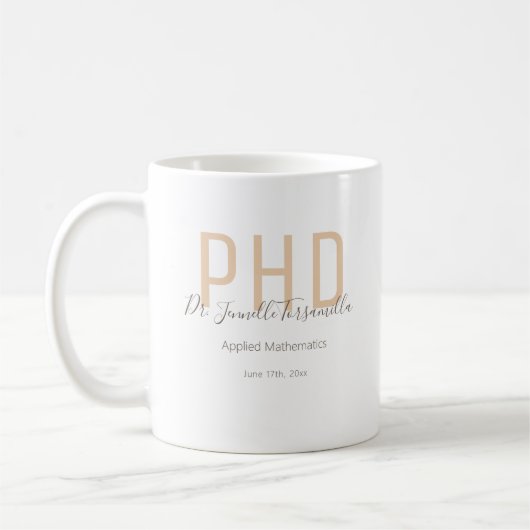 Afstuderen Kepomwille Neutrals Bruin Name Degree P Koffiemok (Links)