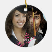 Afstuderen kerstversieringen keramisch ornament (Voorkant)