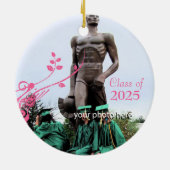 Afstuderen kerstversieringen keramisch ornament (Achterkant)