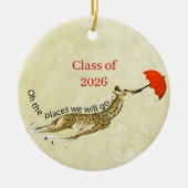 Afstuderen kerstversieringen keramisch ornament (Voorkant)