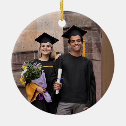 Afstuderen kerstversieringen keramisch ornament (Achterkant)