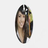 Afstuderen kerstversieringen metalen ornament (Voorkant links)