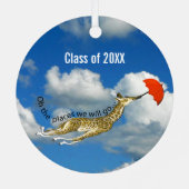 Afstuderen kerstversieringen metalen ornament (Achterkant)