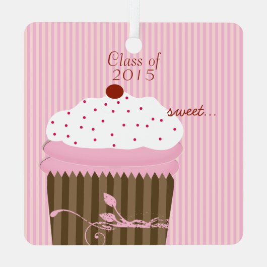 Afstuderen kerstversieringen metalen ornament (Achterkant)