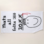 Afstuderen keukenhanddoek strandlaken (Voorkant)