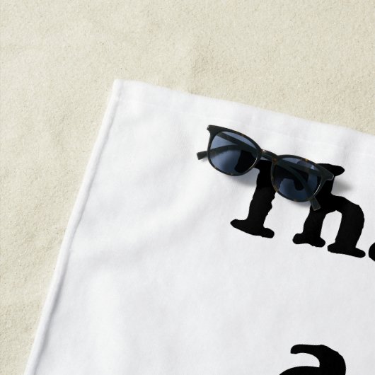 Afstuderen keukenhanddoek strandlaken (In situ)