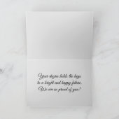 Afstuderen Keys Wenskaart Kaart (Binnen)