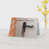 Afstuderen Keys Wenskaart Kaart (Gele Bloem)