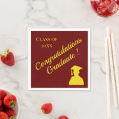 Afstuderen kiezen uw schoolkleuren servet (Insitu)