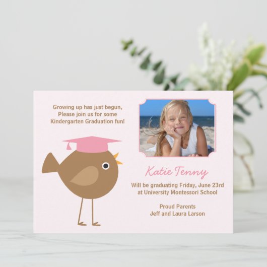 Afstuderen Kindergarten Kaart (Staand voorkant)