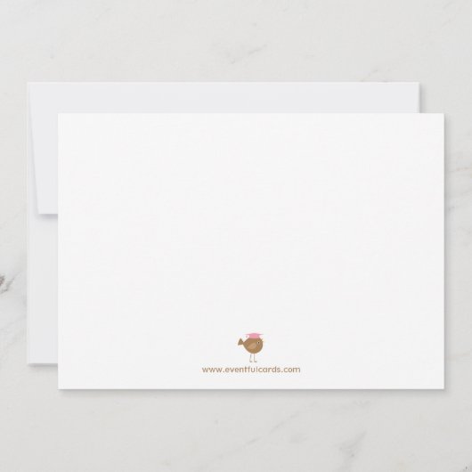 Afstuderen Kindergarten Kaart (Achterkant)