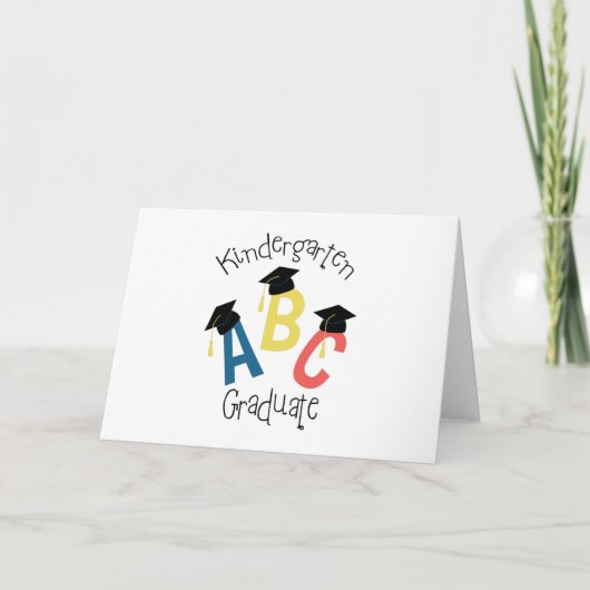 Afstuderen Kindergarten Kaart (Voorkant)