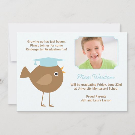 Afstuderen Kindergarten Kaart (Voorkant)