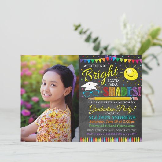 Afstuderen Kindergarten Kaart (Staand voorkant)