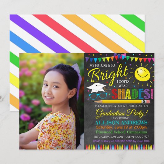 Afstuderen Kindergarten Kaart (Voorkant / Achterkant)