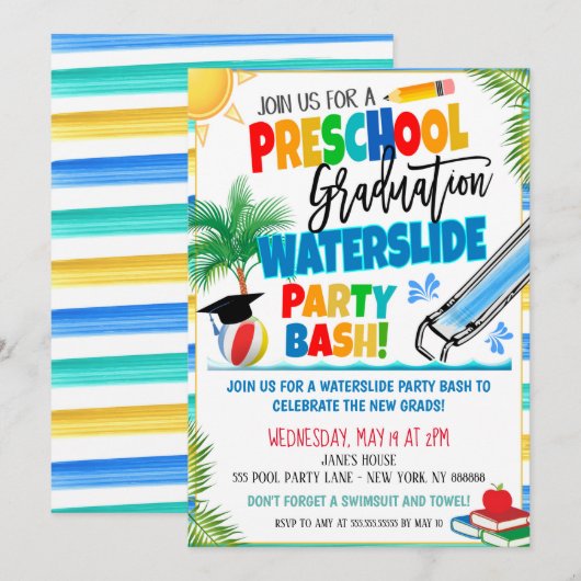 Afstuderen Kindergarten Kaart (Voorkant / Achterkant)