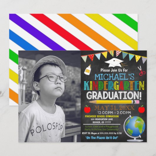 Afstuderen Kindergarten Kaart (Voorkant / Achterkant)