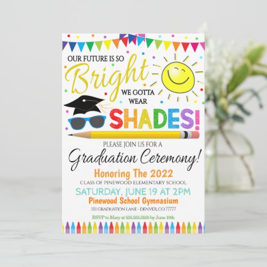 Afstuderen Kindergarten Kaart (Staand voorkant)