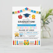 Afstuderen Kindergarten Kaart (Staand voorkant)