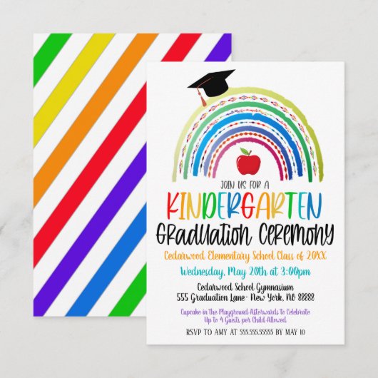 Afstuderen Kindergarten Kaart (Voorkant / Achterkant)