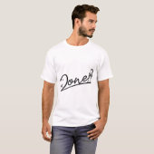 Afstuderen Klaar Minimalistisch Design T-shirt (Voorkant volledig)