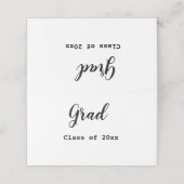 Afstuderen klas 2023 felicitatie voeg uw n toe plaatskaartje (Buitenkant ongevouwen)