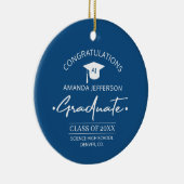 Afstuderen klas jaar en school afstuderen foto keramisch ornament (Rechts)