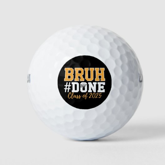 Afstuderen Klas Van 2025 Afgestudeerd Golfballen (Voorkant)