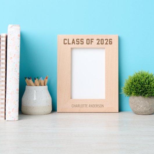 Afstuderen Klas van 2026 Gegraveerde Lijstjes (Voorkant)