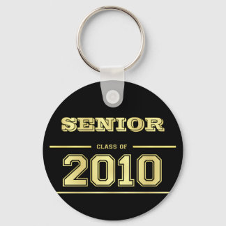 Afstuderen klasse 2010 Key Ring - zwart en goud Sleutelhanger