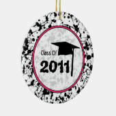 Afstuderen klasse 2011 zwarte schilderplaat keramisch ornament (Rechts)