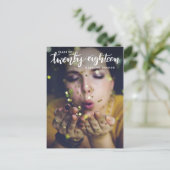 Afstuderen klasse 2018 | De datum-foto opslaan Briefkaart (Staand voorkant)