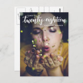 Afstuderen klasse 2018 | De datum-foto opslaan Briefkaart (Voorkant / Achterkant)