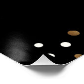 Afstuderen klasse 2020 Gold/zwart elegant Perfect Poster (Hoek)