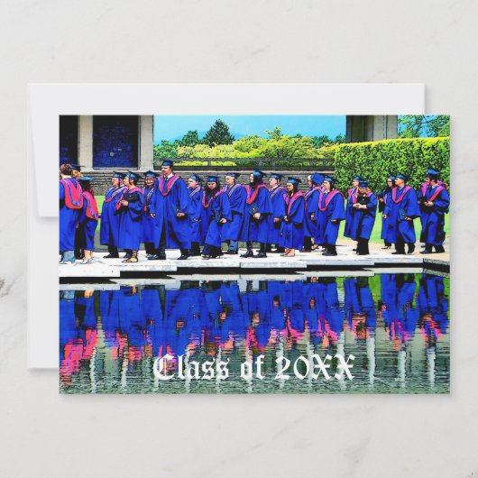 Afstuderen Klasse 20XX per water Kaart (Voorkant)