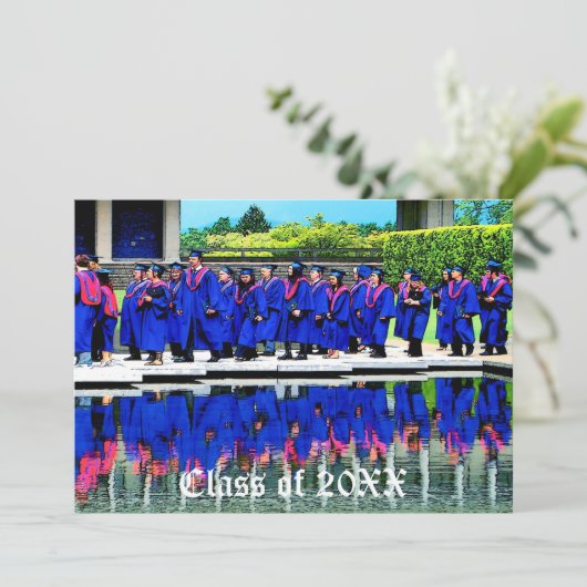 Afstuderen Klasse 20XX per water Kaart (Staand voorkant)