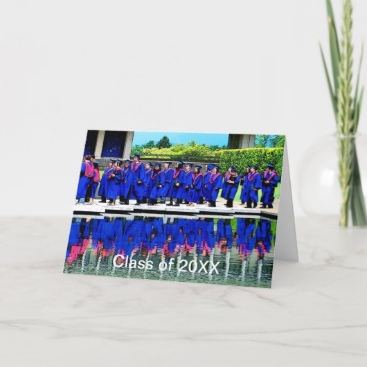 Afstuderen Klasse 20XX per water Kaart (Voorkant)