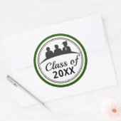Afstuderen - Klasse 20XX Ronde Sticker (Envelop)