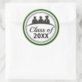 Afstuderen - Klasse 20XX Ronde Sticker (Tas)