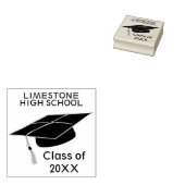 Afstuderen - Klasse 20XX Rubberstempel (Gestempeld)