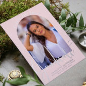 Afstuderen klasse Afstuderen-arch-fotozilver Folie Uitnodiging