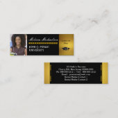 Afstuderen Klasse Foto Intro-kaart invoegen Contactkaartje (Voorkant / Achterkant)